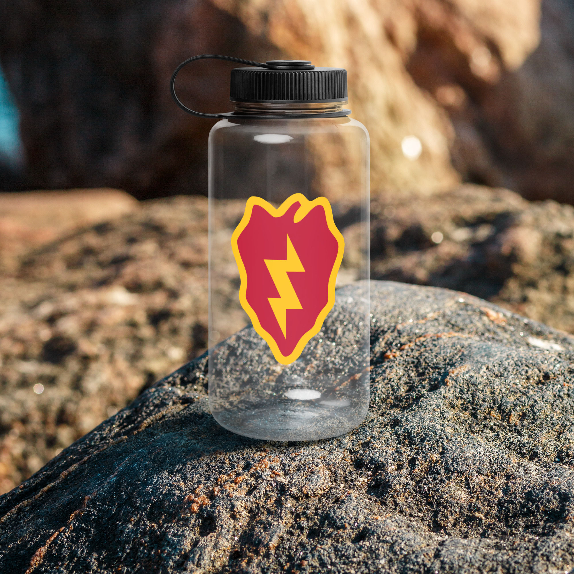 25th ID Wide mouth plastic water bottle