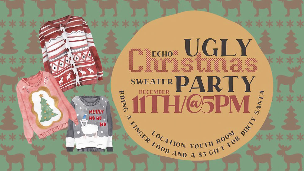 Echo Ugly Christmas Party