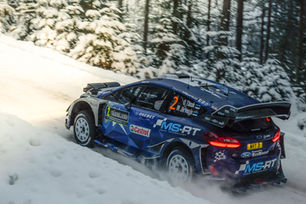 TÄNAK IN PODIUM POSITION AT RALLY SWEDEN