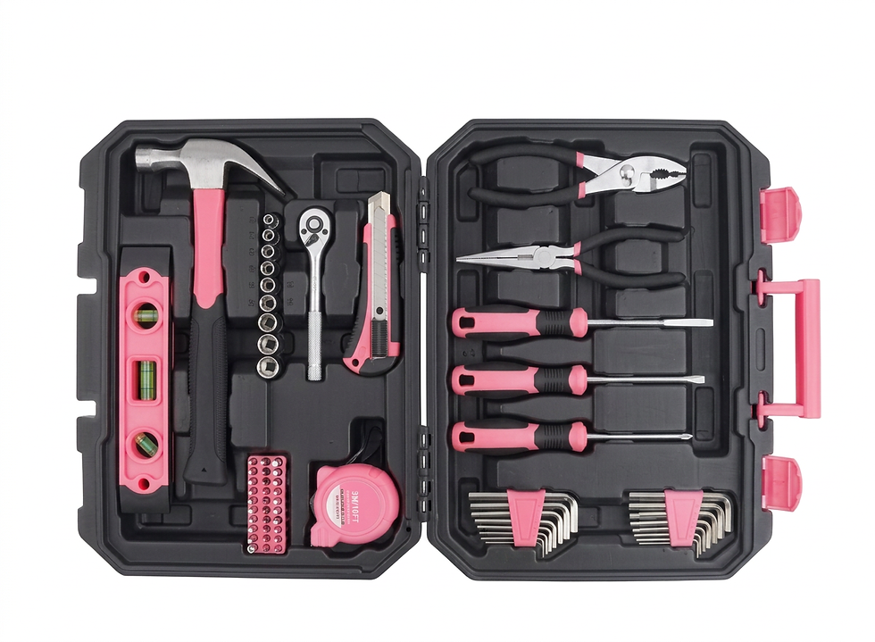 65pc pink tool kits