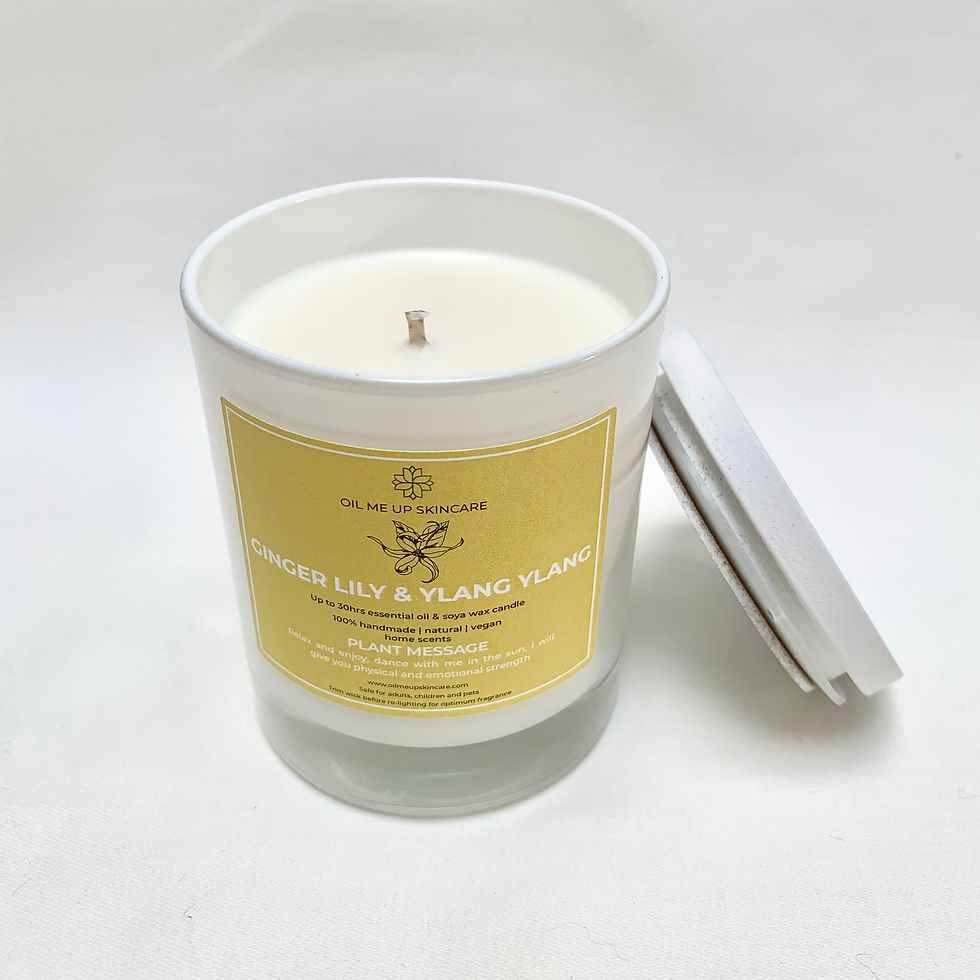 Ginger Lily and Ylang Ylang soy wax scented candle