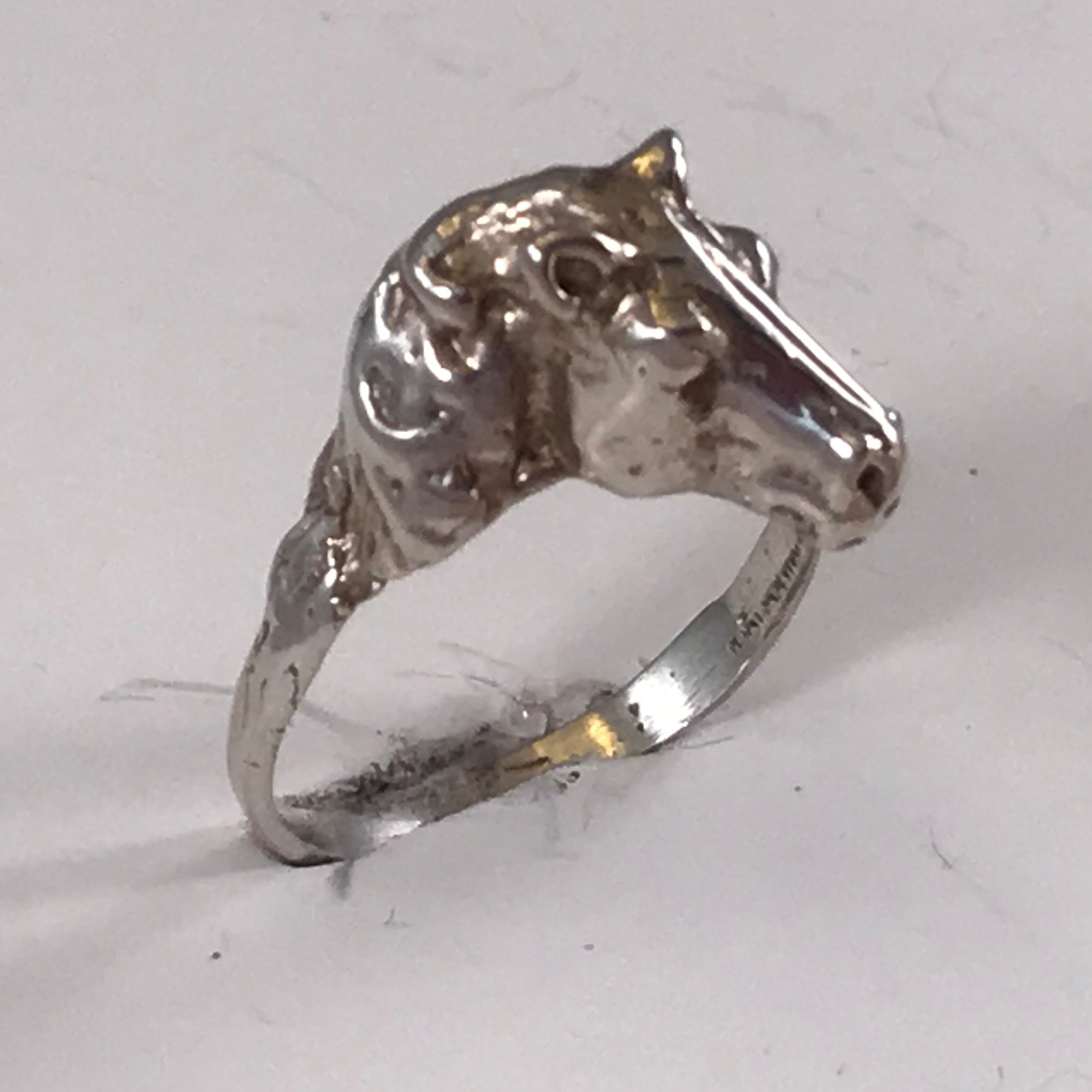 Sterling Silver Horse Head Ring