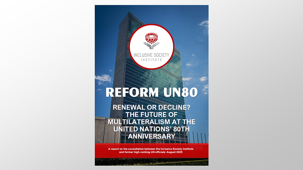REFORM UN80 - Renewal or Decline? The future of multilateralism at the United Nation's 80th anniversary