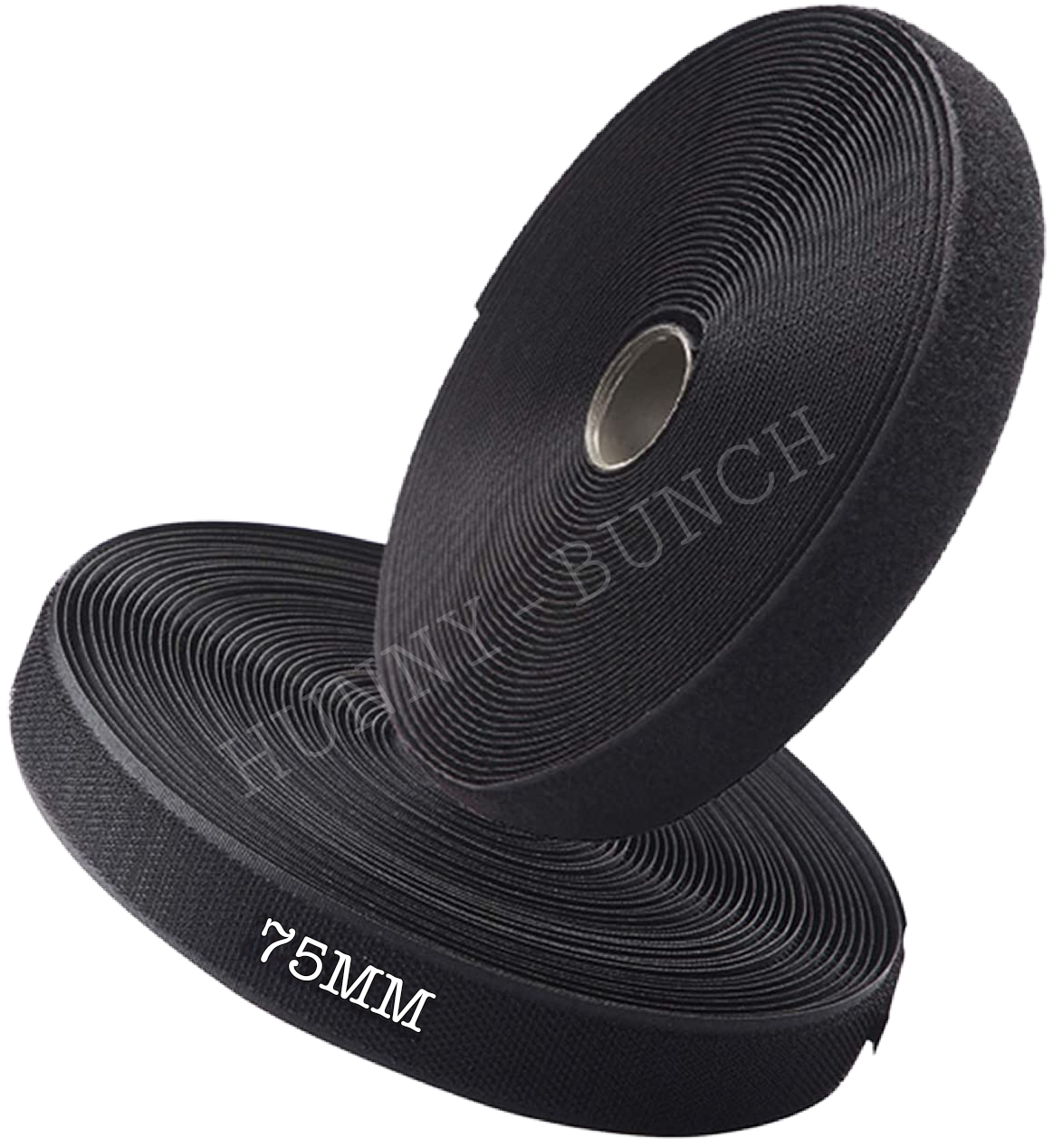 Non Adhesive Loop Tape - Welcrow/Velcro Tape - (Black 3 inch)