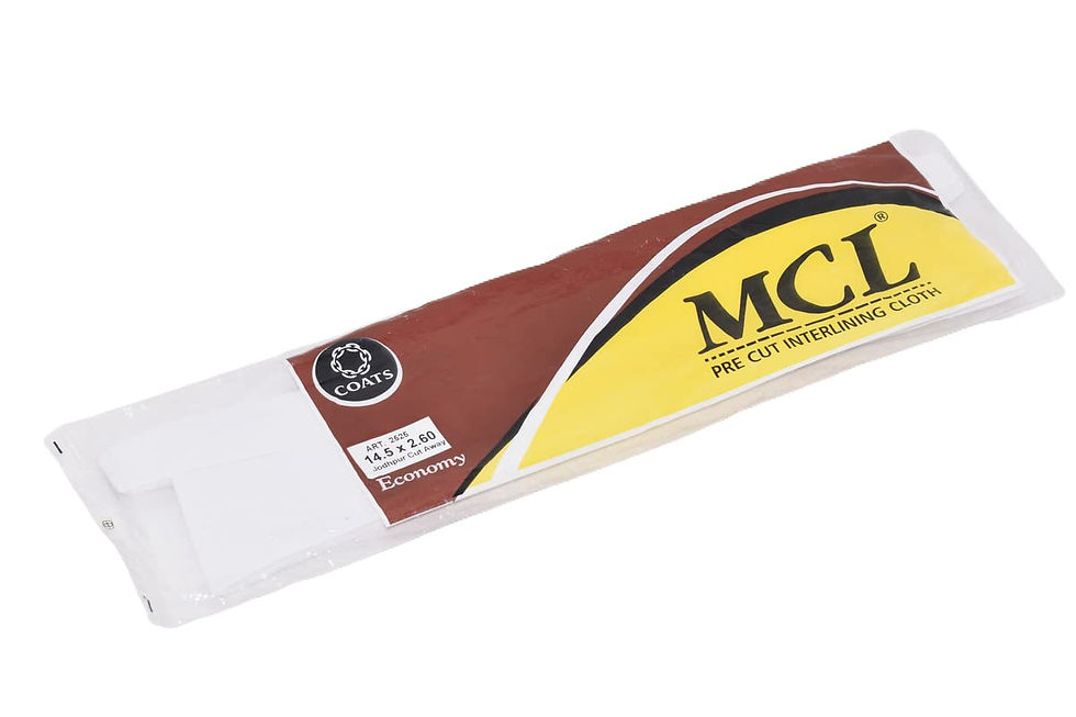 MCL (MADURA Coats) Pre Cut Interlining Cloth -2525C26-JD145 (Pack of 12)