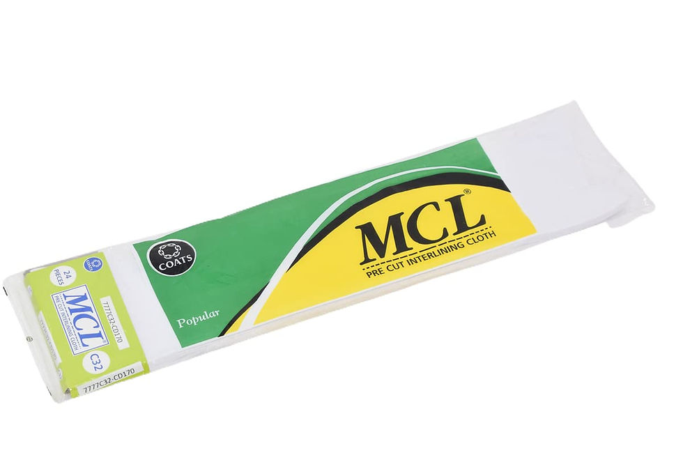 MCL (MADURA Coats) Pre Cut Interlining Cloth - 7777C32-CD170 (Pack of 12)