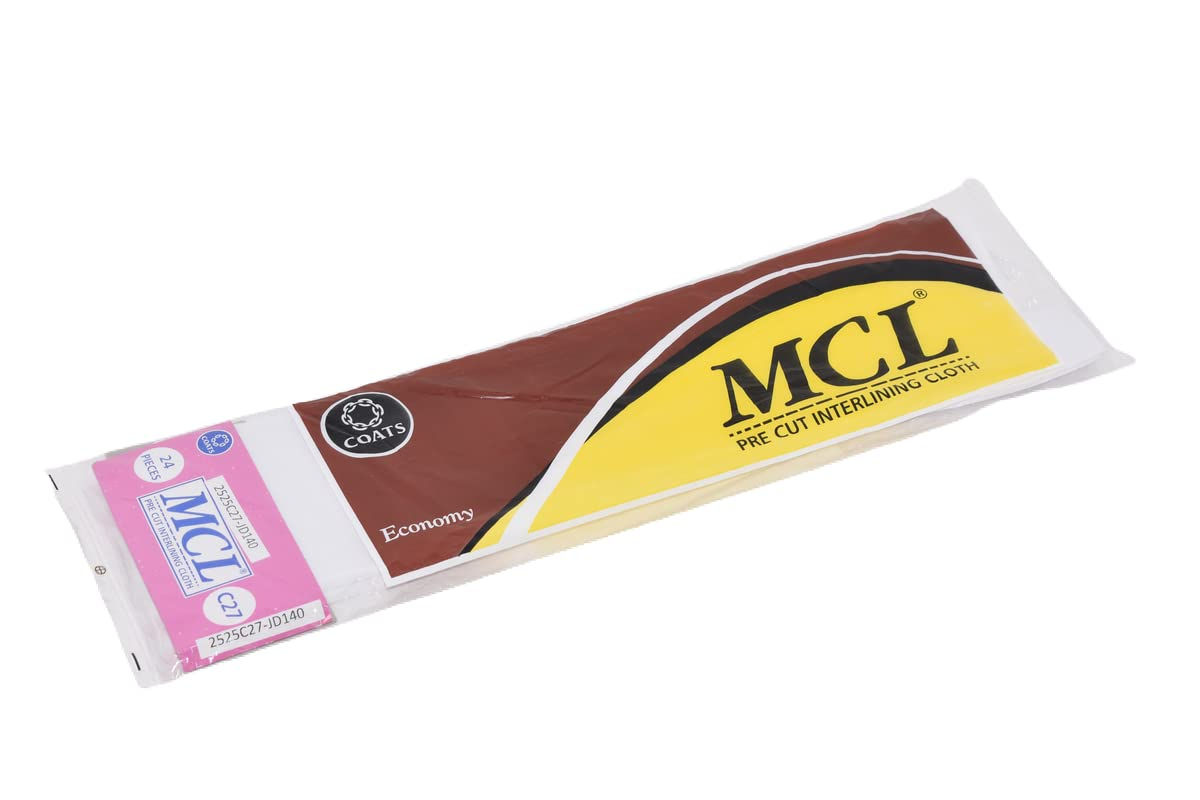 MCL (MADURA Coats) Pre Cut Interlining Cloth - 2525C27-JD140(Pack of 12)