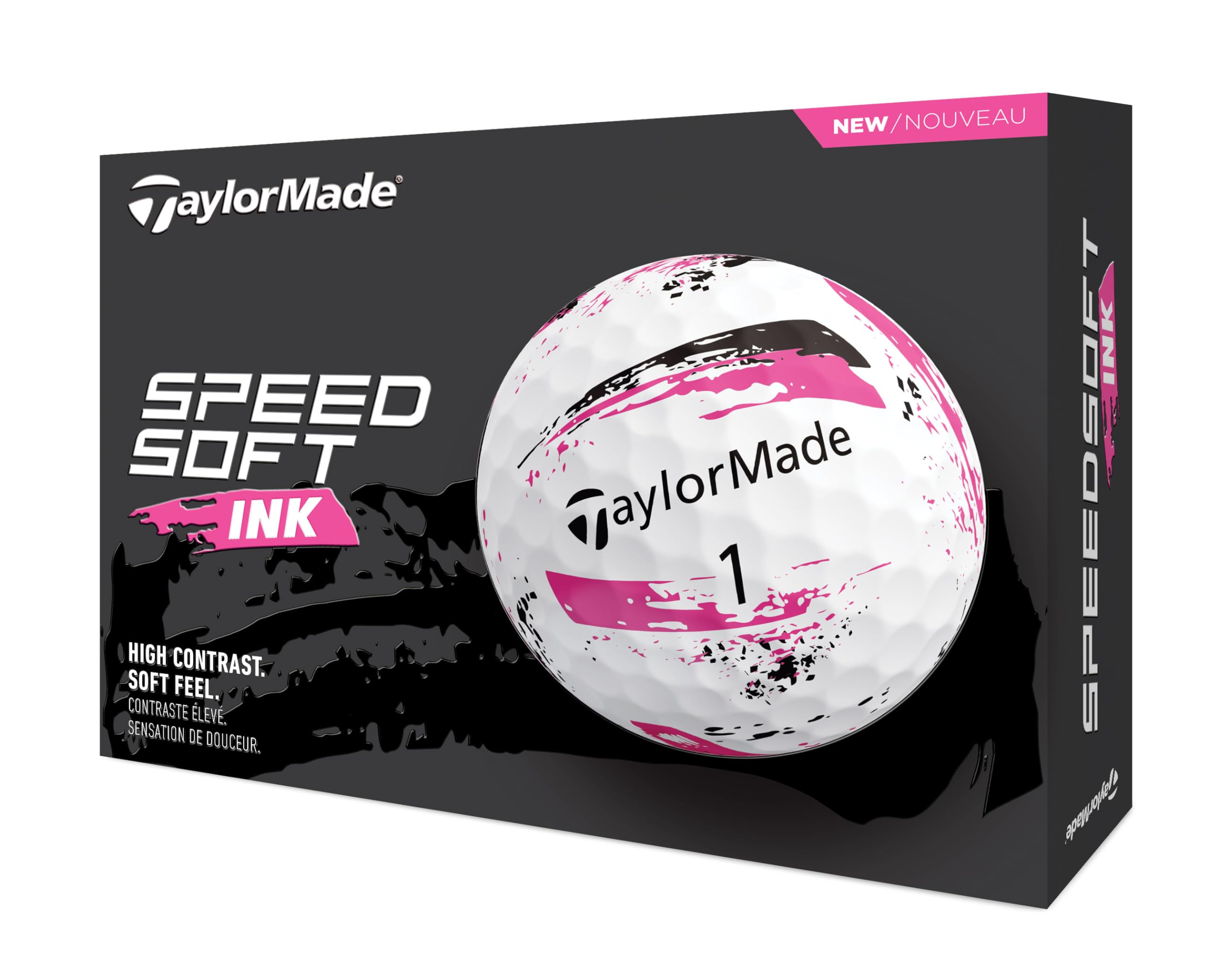 TaylorMade TM24 SpeedSoft Ink PNK GLB dz, White/Pink