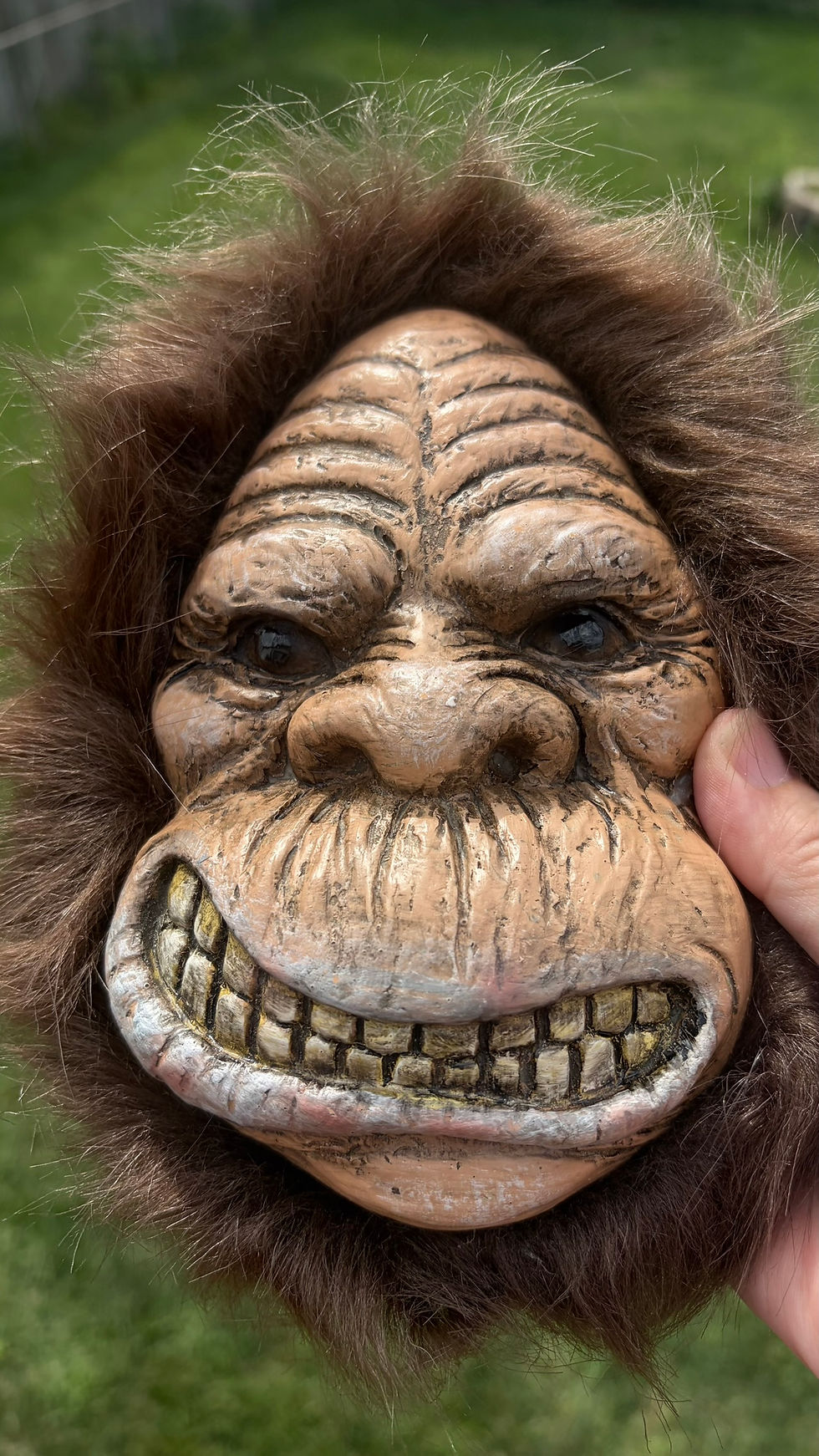 Thumbnail: Bigfoot Sasquatch Face with faux fur