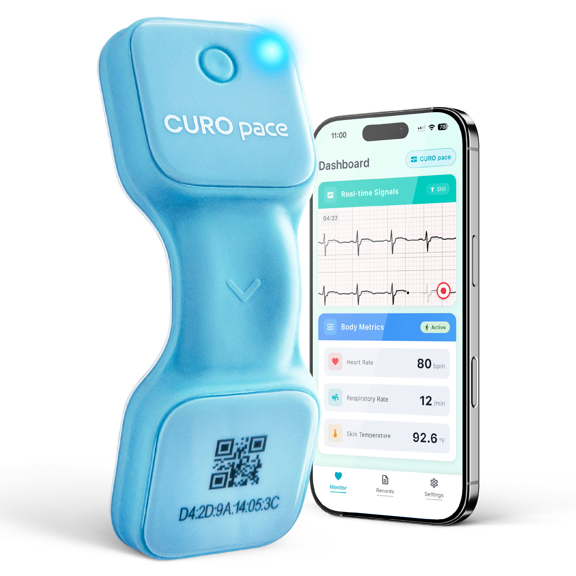 CUROPACE - Chest-Worn ECG Monitor