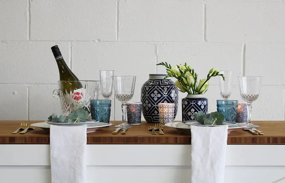 Thumbnail: Decorative Blue Tumblers
