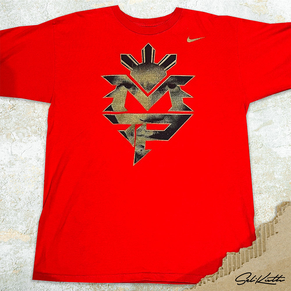 NIKE Manny Pacquiao Boxing Logo T-Shirt (Red)