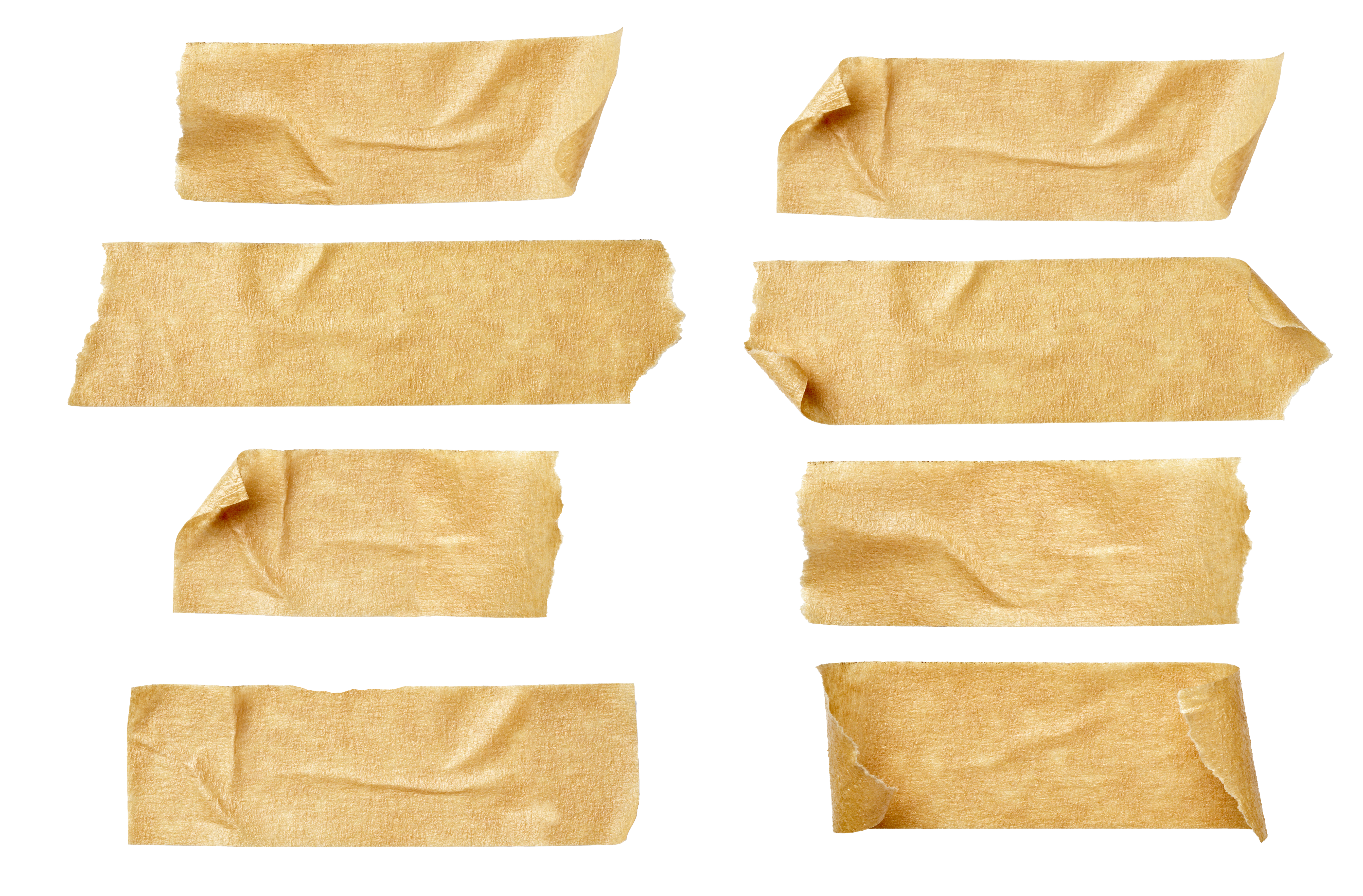 Masking Tape Scanned Cut-Out