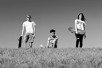 Skaters On Grass