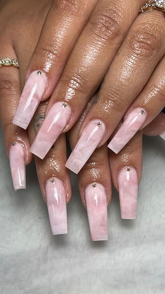 pink nails