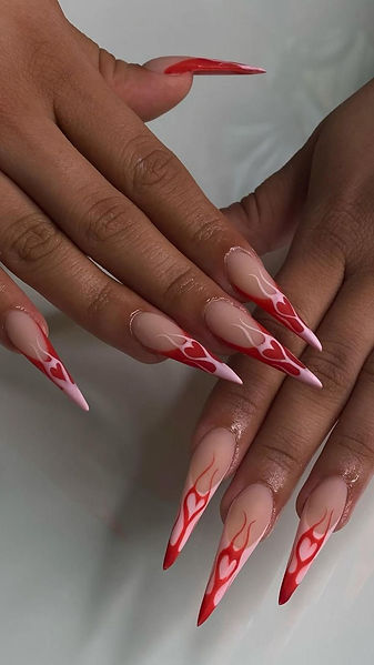 red nails