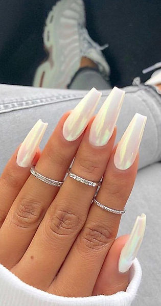 white nails