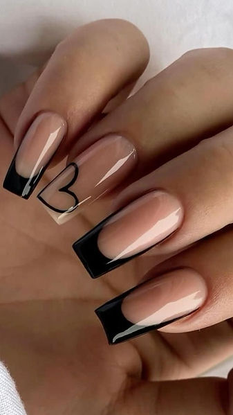 black nails