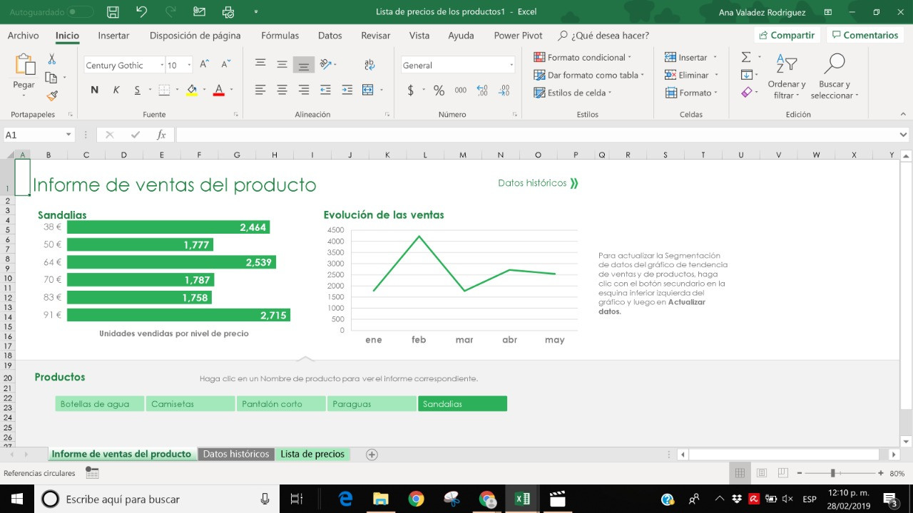 Plantillas en Excel