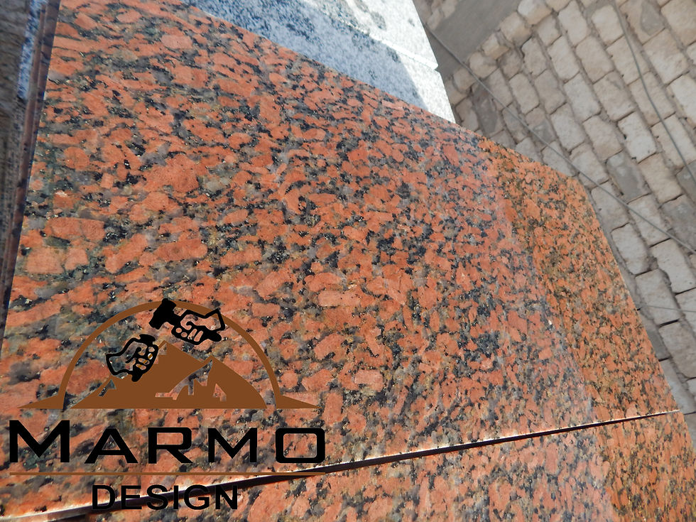 Miniatură: Egyptian Granite Red Aswan - Red Granite