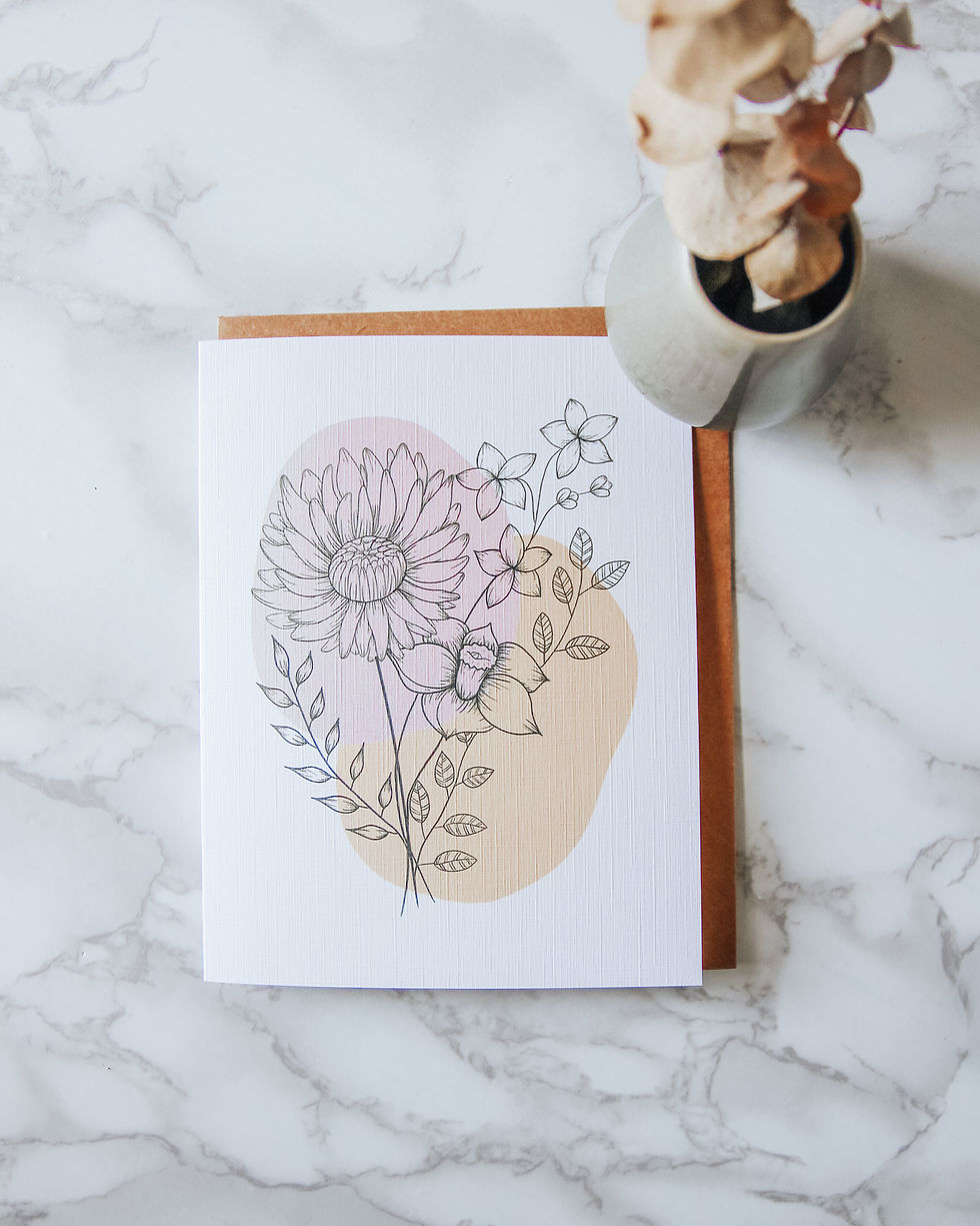 Flower Bouquet Greeting Card