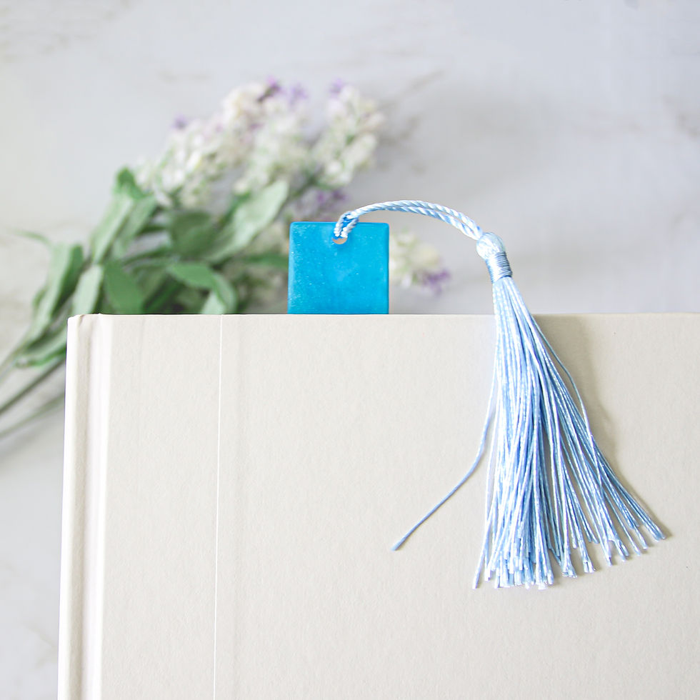 Thumbnail: 5.5" Beach Theme Resin Bookmark