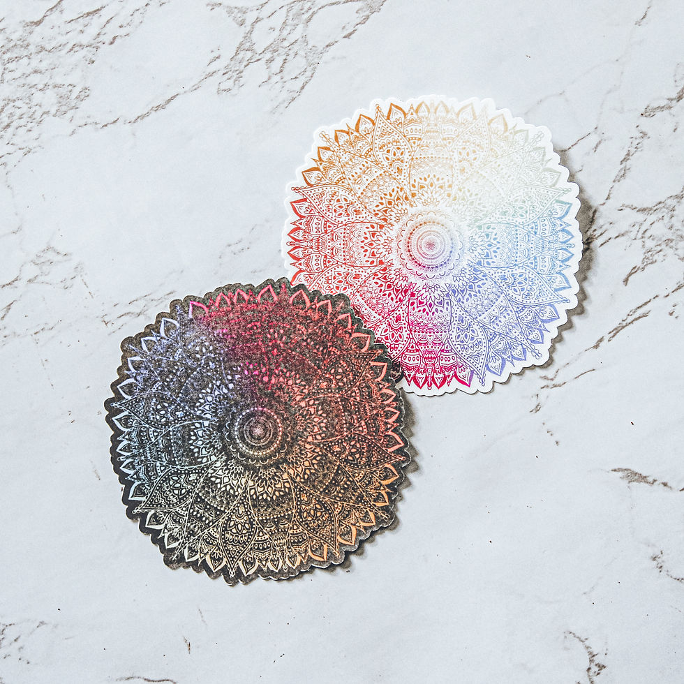 Thumbnail: Rainbow Mandala Sticker (Glossy, Vinyl)