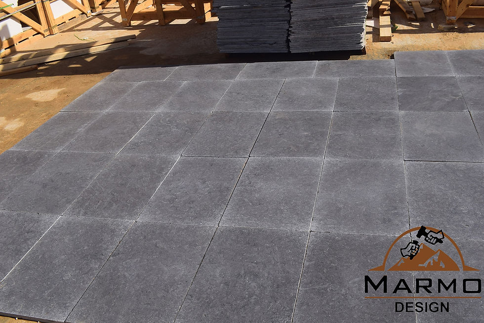 Melly Grey Dark Tumbled - Egyptian Limestone