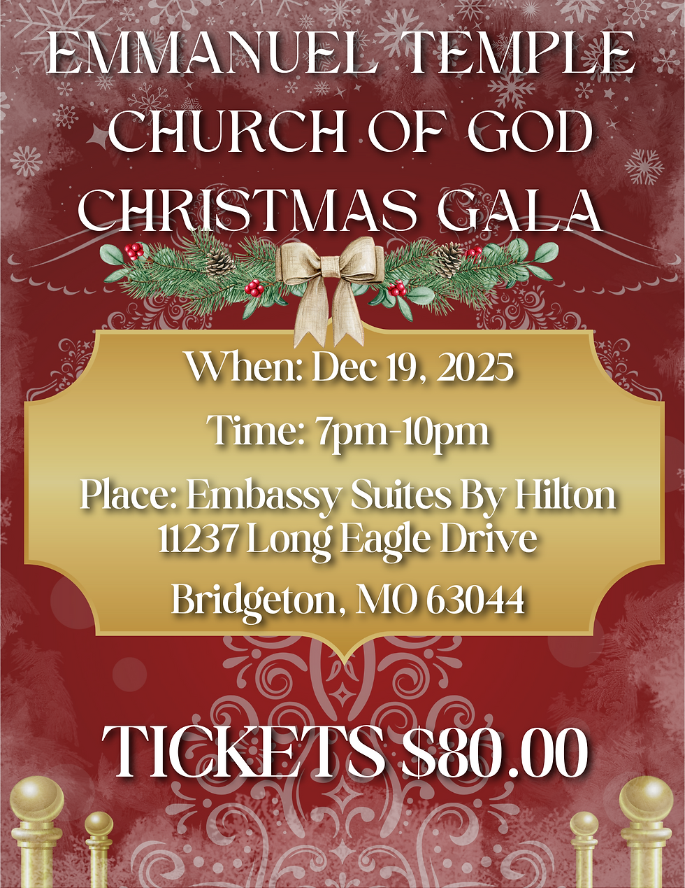 Emmanuel Temple Church of God Christmas Gala