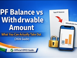 PF Balance vs Withdrawable Amount: What You Can Actually Take Out (2026 Guide)