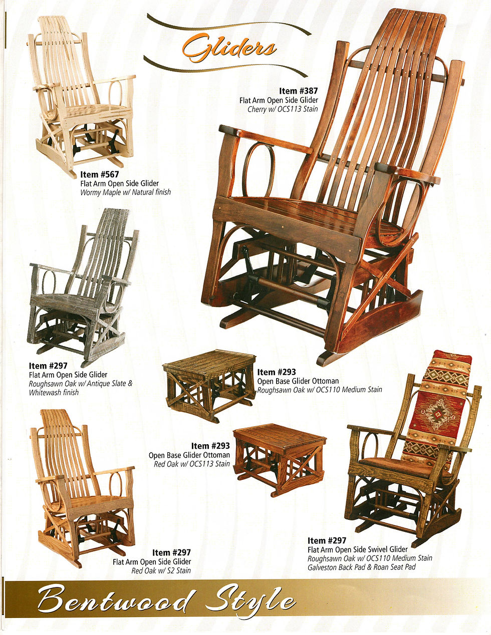 Amish-Crafted Rockers, Gliders & Tables