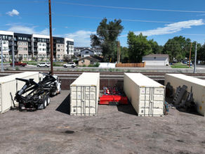 Business storage yards in Arvada. Shipping Container storage at Box Yard
