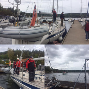 Sea bear legend Captain Ziemovit Baranski and his crew leaving us on Blue Daisy for a new season of 
