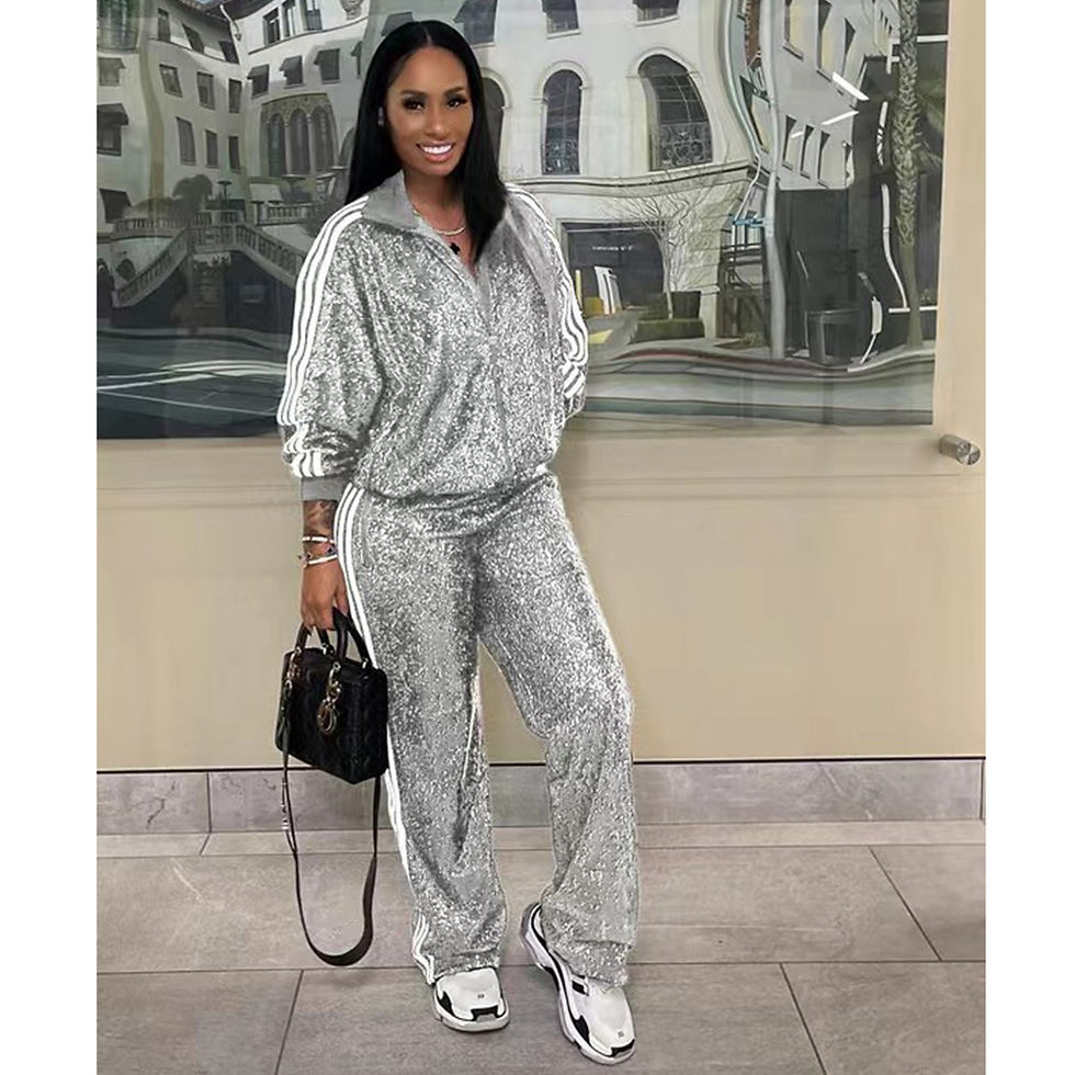 Thumbnail: Autumn And Winter New European And American Women's Casual Coat Trousers Suit