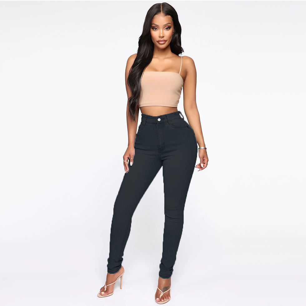 Thumbnail: Hip Raise Slimming Jeans For Women