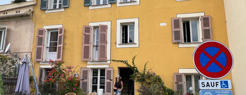 yellow chateau in ajaccio