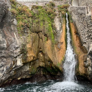 waterfall in amalfi
