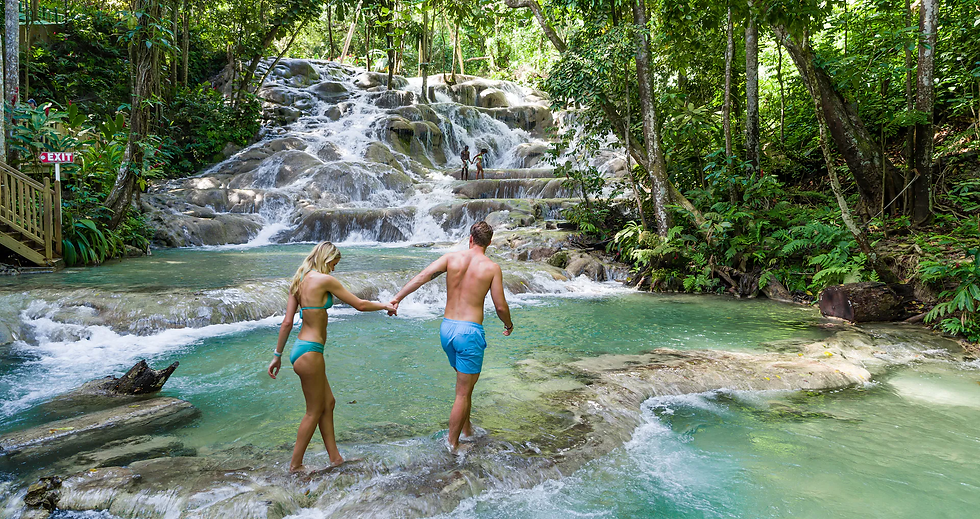Dunn's River waterfalls in Jamaica, a visit for Sandals Dunn's River