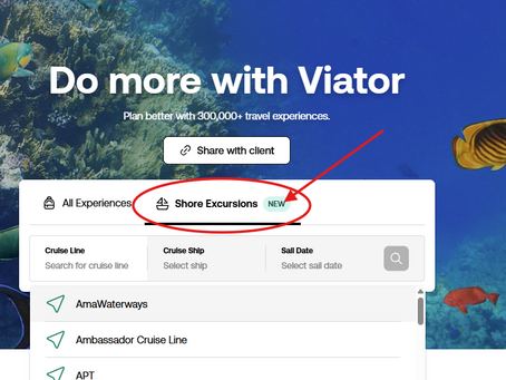 🛳️ NEW! Viator Tool Makes Booking Shore Excursions So Much Easier