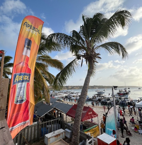 august monday view from balcony in anguilla