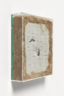 Documentation of artwork shown on a gallery wall, in Melbourne, Australia.