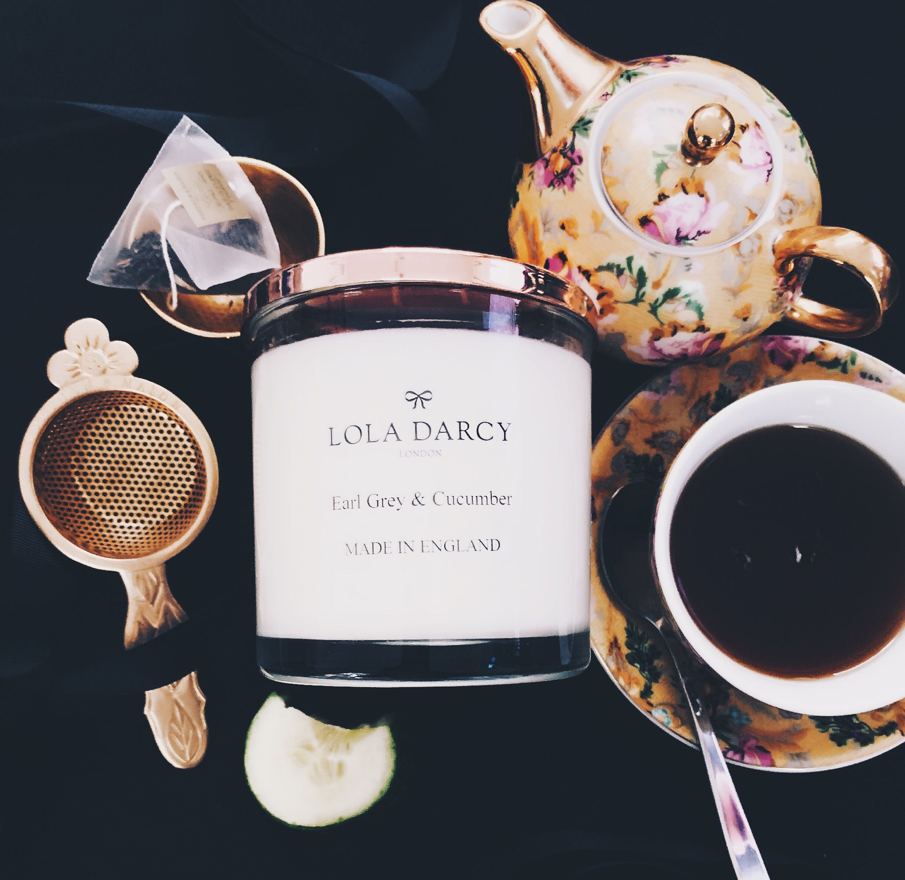 Earl Grey & Cucumber Scented Soy Candle