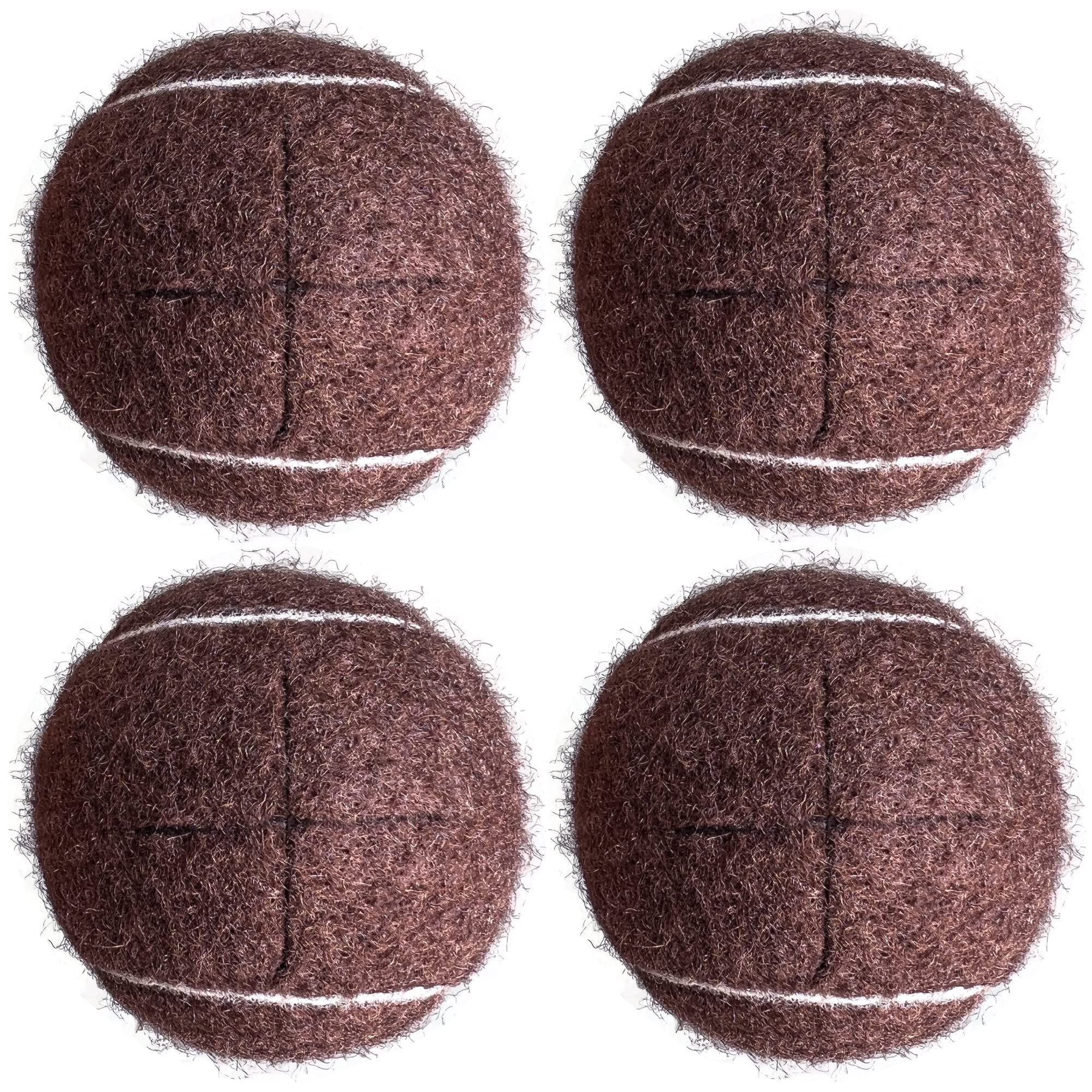 HiBallBall 4 Pack Precut Tennis Balls for Walkers Heavy Duty Long Lasting Felt P