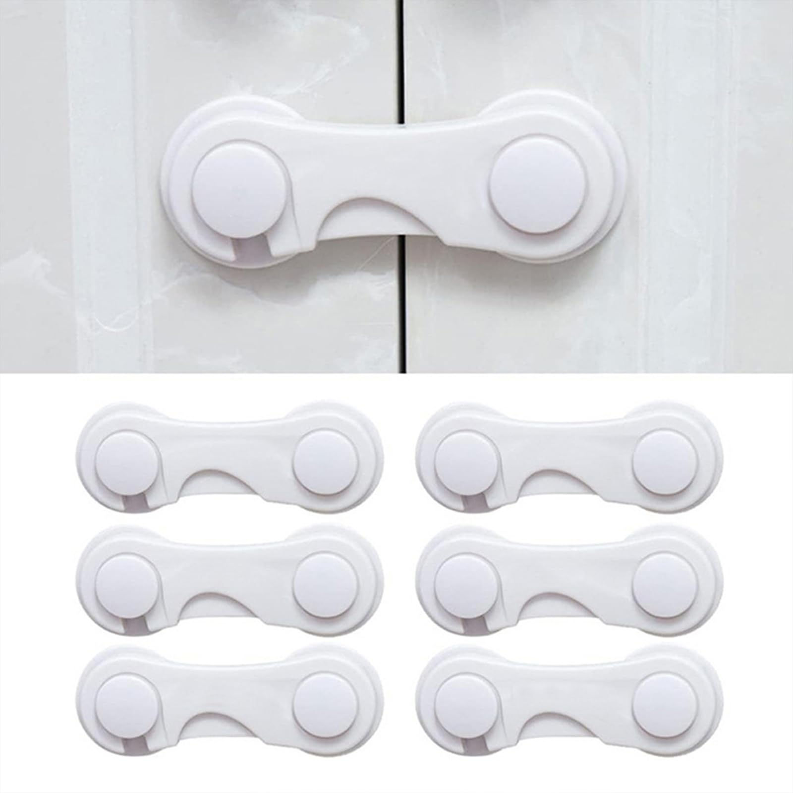 Mehorkook Cabinet Locks Baby Proofing with Strong Adhesive 3M Safety Locks for B