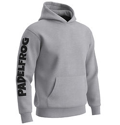 PadelFrog Relaxed Fit Padel Hoodie Heather Grey
