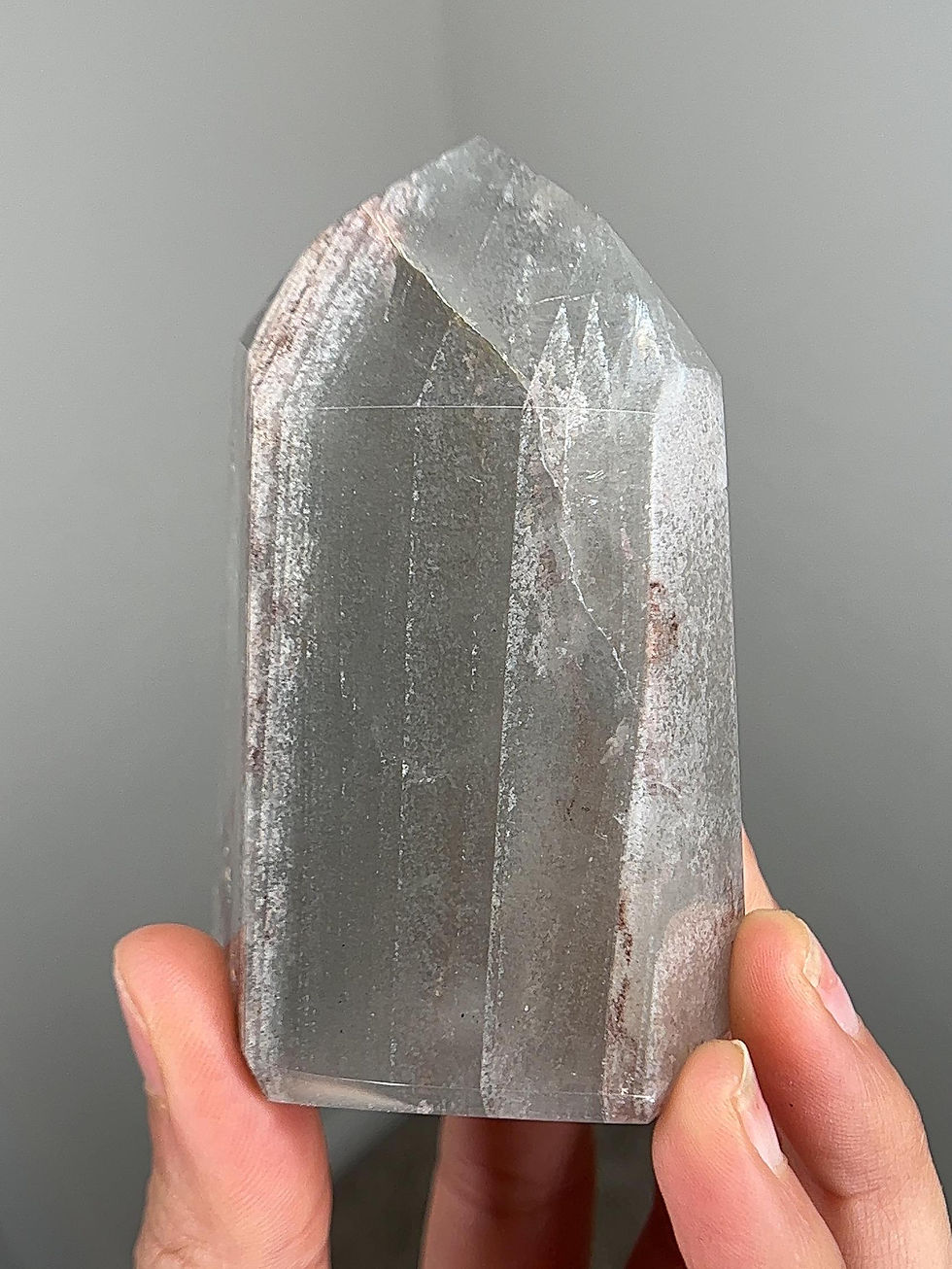 Thumbnail: Thousand Layer Garden Phantom Quartz Tower with Rainbows from Brazil #LQ3