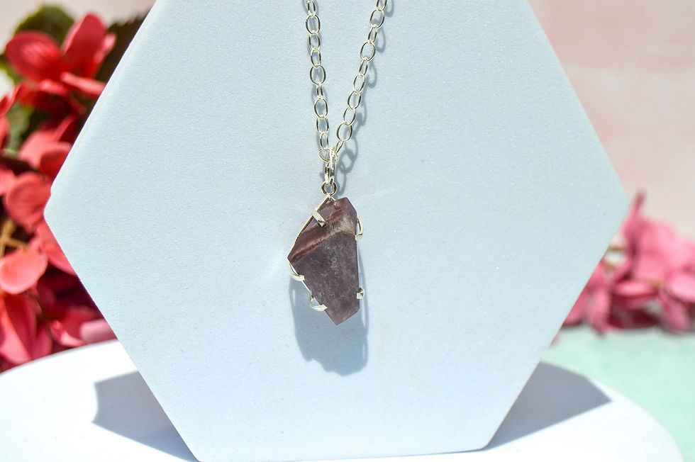 Thumbnail: Pink Lithium Quartz Pendant - L