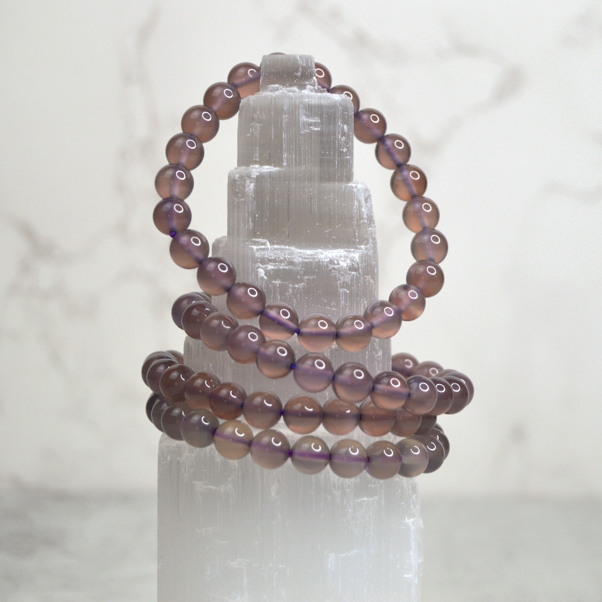 Purple Chalcedony Bracelet