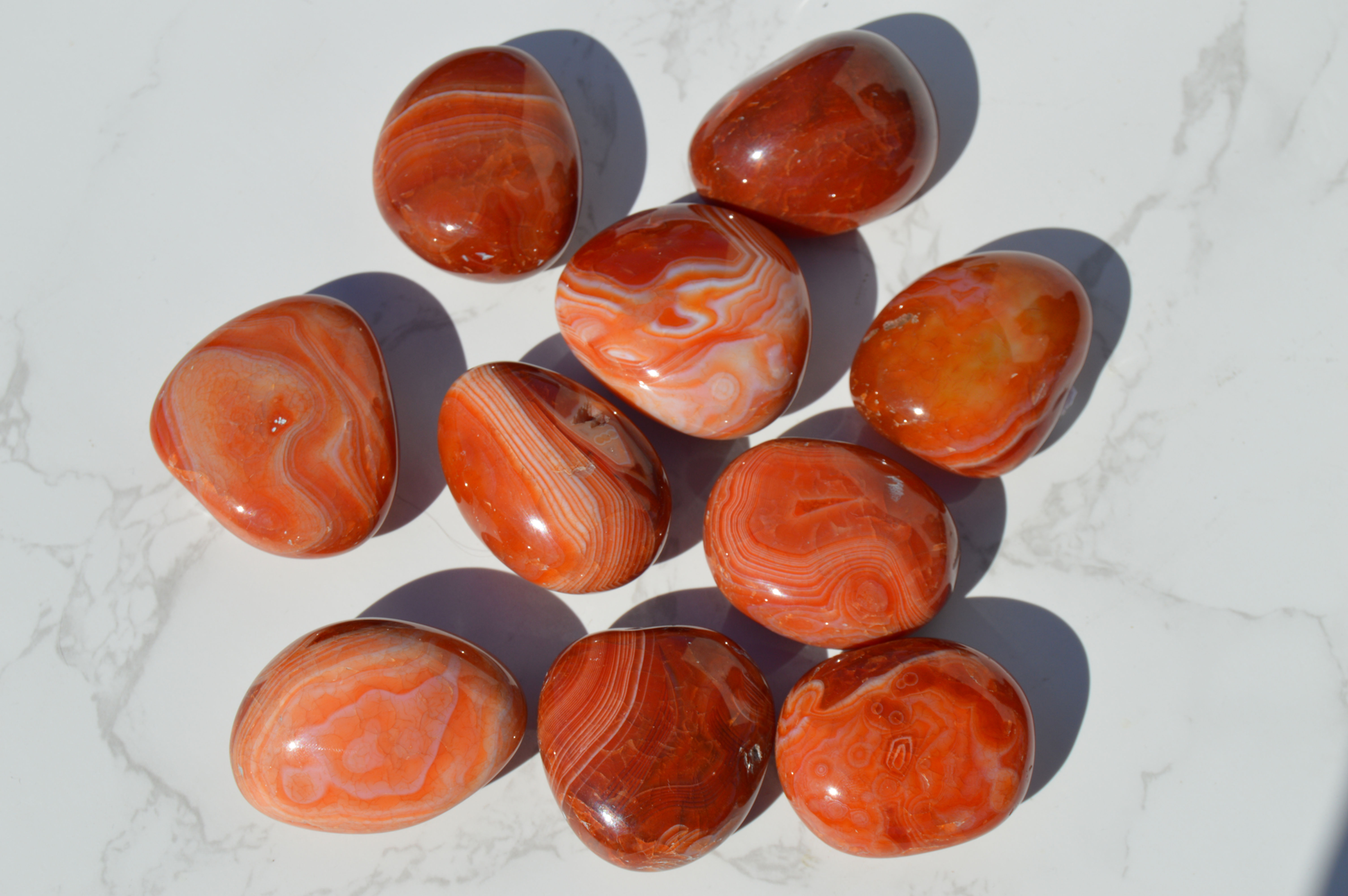 Carnelian Palm Stone