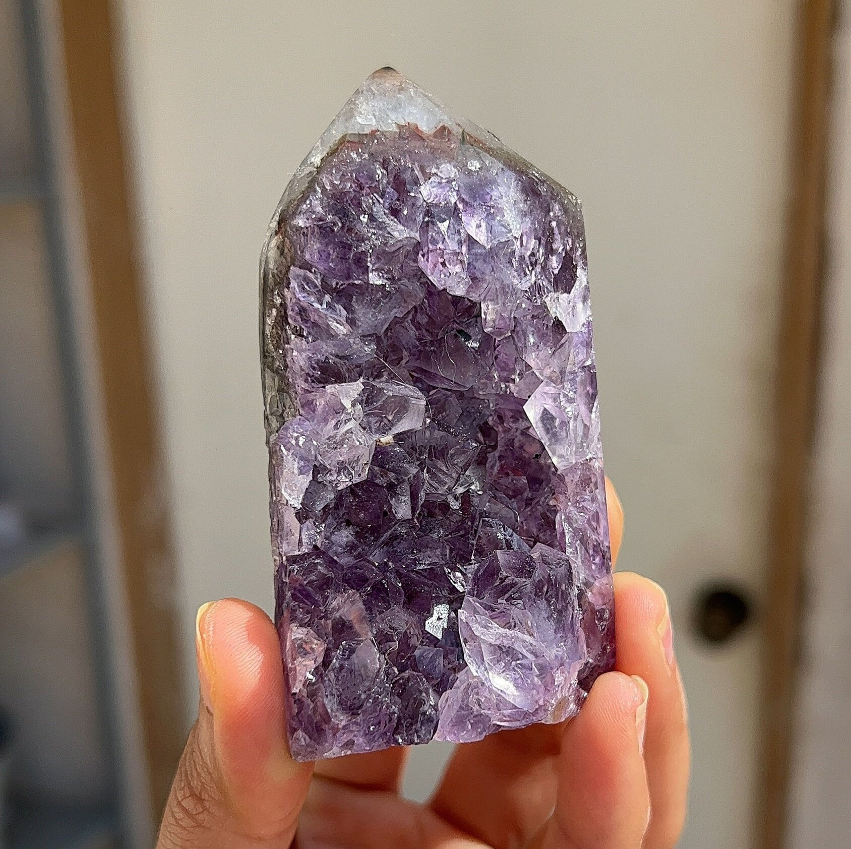 Purple Amethyst Geode Tower